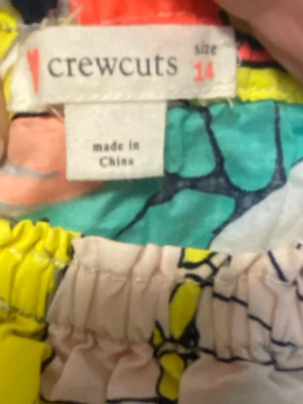 Crewcuts Off-Shoulder Floral Dress in Yellow, Coral & Green